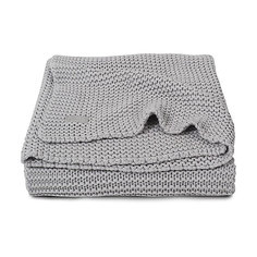 Вязаный плед 100х150 см, Jollein, Light grey