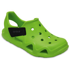 Сандалии CROCS Kids Swiftwater Wave, зеленый