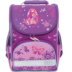 Ранец школьный NATURE QUEST COLLECTION, BUTTERFLY GARDEN Tiger Family