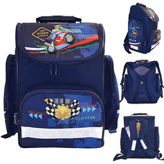 Ранец школьный JOY COLLECTION Motorbike Tiger Family