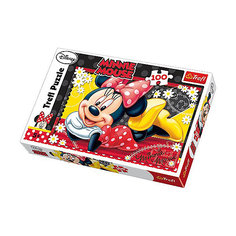 Пазл "Весёлая Минни", 100 деталей, Микки Маус, Trefl