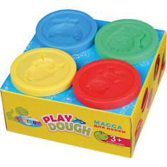 Тесто для лепки, 4 цвета в банках Centrum