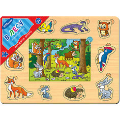 Игра из дерева "Весёлое лото. В лесу", Step Puzzle Степ Пазл