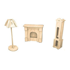 Часы и лампа, Мир деревянных игрушек МДИ