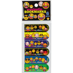 Centrum Закладки магнитные, 6 штук "Смайлы"