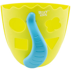 Органайзер для игрушек в ванную Roxy-Kids Dino, зеленый
