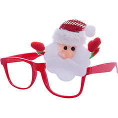 Новогодние очки Дед Мороз из полипропилена с декором из нетканого материала Magic Time