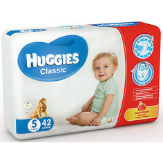 Подгузники Huggies Classic 5, 11-25 кг, 42шт.