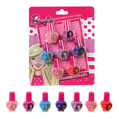 Игровой набор Markwins Barbie "Декоративная косметика" Лак для ногтей, 7 штук
