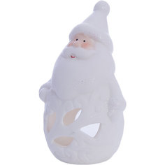Cнеговик / Дед мороз белый, подсвечник, -12,8*8*6,5 см Mag2000