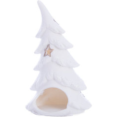 Ёлка белая, 15,5*10,5*6,2 см, подсвечник Mag2000