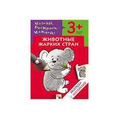 Раскраска с наклейками "Животные жарких стран" Мозаика Синтез