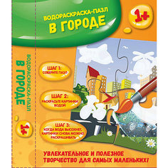 В городе: водораскраска-пазл Fenix