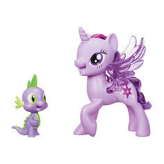 Игровой набор Hasbro My little Pony "Сияние", Поющая Твайлайт Спаркл (Искорка) и Спайк