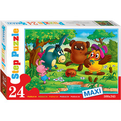 Пазл Maxi Step Puzzle "Винни-Пух", 24 элемента