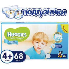 Подгузники Huggies Ultra Comfort 4+ Giga Pack для мальчиков, 10-16 кг, 68 шт.
