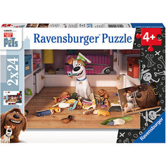 Пазл «Тайная жизнь домашних животных» 2х24шт# Ravensburger