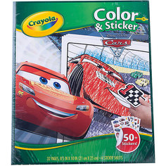 Раскраска с наклейками "Тачки 3" Crayola