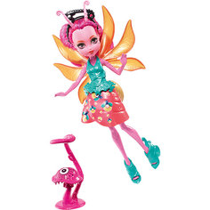 Мини-кукла Monster High «Цветочные Монстрики» Светлячок Люмина с питомцем, 13 см Mattel