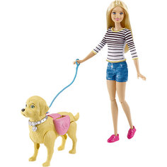 Игровой набор "Прогулка с питомцем", Barbie Mattel