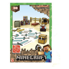 Сборная модель из бумаги MINECRAFT PAPERCRAFT "Предметы" 30 деталей