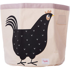 Корзина для хранения 3 Sprouts Чёрная курочка (Black Hen SPR215). Арт. 00043