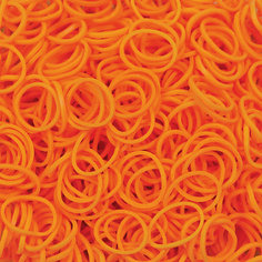 Резиночки  Неоновый оранжевый (24 клипсы+600 рез.), Rainbow Loom