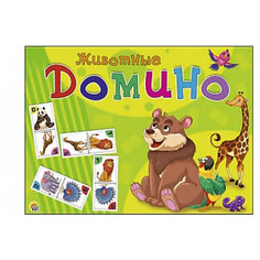 Настольная игра Рыжий кот "Домино" Животные, большое