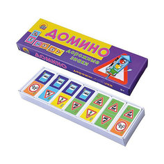 Настольная игра Рыжий кот "Домино" Дорожные знаки