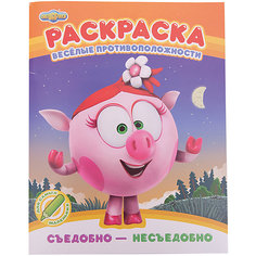 Раскраска "Смешарики. Веселые противоположности" Съедобно - несъедобно ND Play