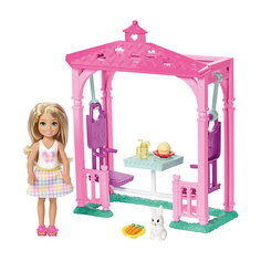 Игровой набор с мини-куклой Barbie Челси с беседкой Mattel