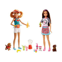 Игровой набор с куклой барби Barbie "Сестры и щенки" Mattel