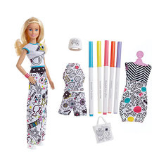 Игровой набор Barbie + Crayola "Одежда-раскраска", 29 см Mattel