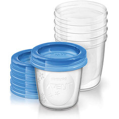 Контейнеры с крышками для хранения питания 5 шт. 180 мл, Philips Avent