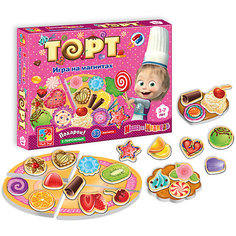 Игра на магнитах "Торт", Маша и Медведь, Vladi Toys