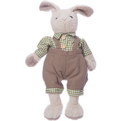 Мягкая игрушка Angel Collection Зайка Джони в сером, 23 см