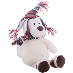 Мягкая игрушка TEDDY "Собака в шапке", 24 см