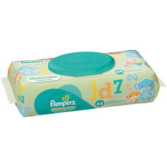 Салфетки детские влажные Pampers  Natural Clean, 64 шт., Pampers