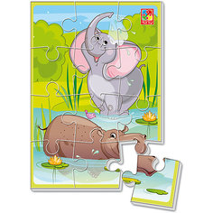 Мягкие пазлы А5 "Банный день" Vladi Toys