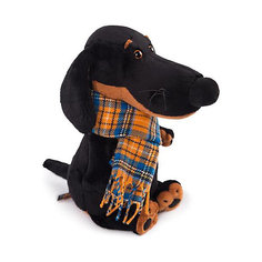 Мягкая игрушка Budi Basa Собака Ваксон в шарфе, 25 см