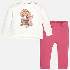 Комплект для девочки: толстовка и леггинсы Mayoral