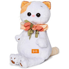 Мягкая игрушка Budi Basa Кошка Ли-Ли с цветами из шелка, 24 см