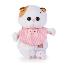 Мягкая игрушка Budi Basa Кошка Ли-Ли Baby в розовом слюнявчике, 20 см