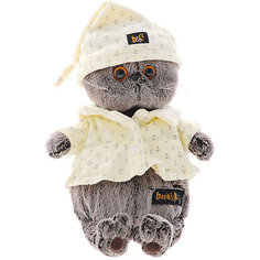 Мягкая игрушка Budi Basa Кот Басик в пижаме, 19 см