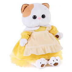 Мягкая игрушка Budi Basa Кошка Ли-Ли в желтом платье с передником, 24 см