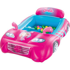 Игровой центр Машина с 25 шариками, Barbie, Bestway