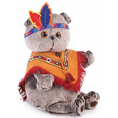 Мягкая игрушка Budi Basa Кот Басик в костюме индейца, 19 см