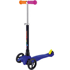 Детский трехколесный самокат Mini, синий Buggy Boom
