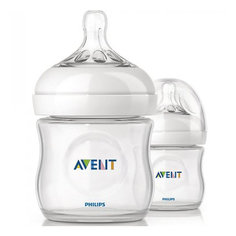 Бутылочки для кормления Natural, 125 мл, медленный поток, 2 шт., AVENT