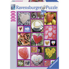Пазл «Сердца» 1000 деталей, Ravensburger